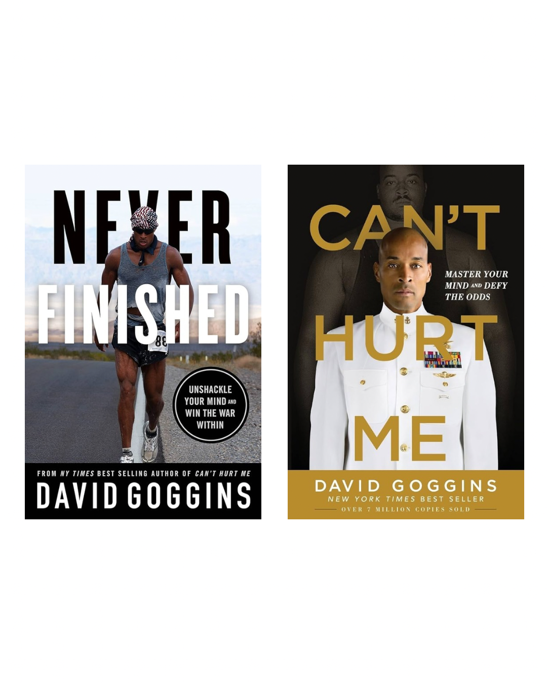 David goggins 2 books - never finished - can’t hurt me - brand new . Paperback